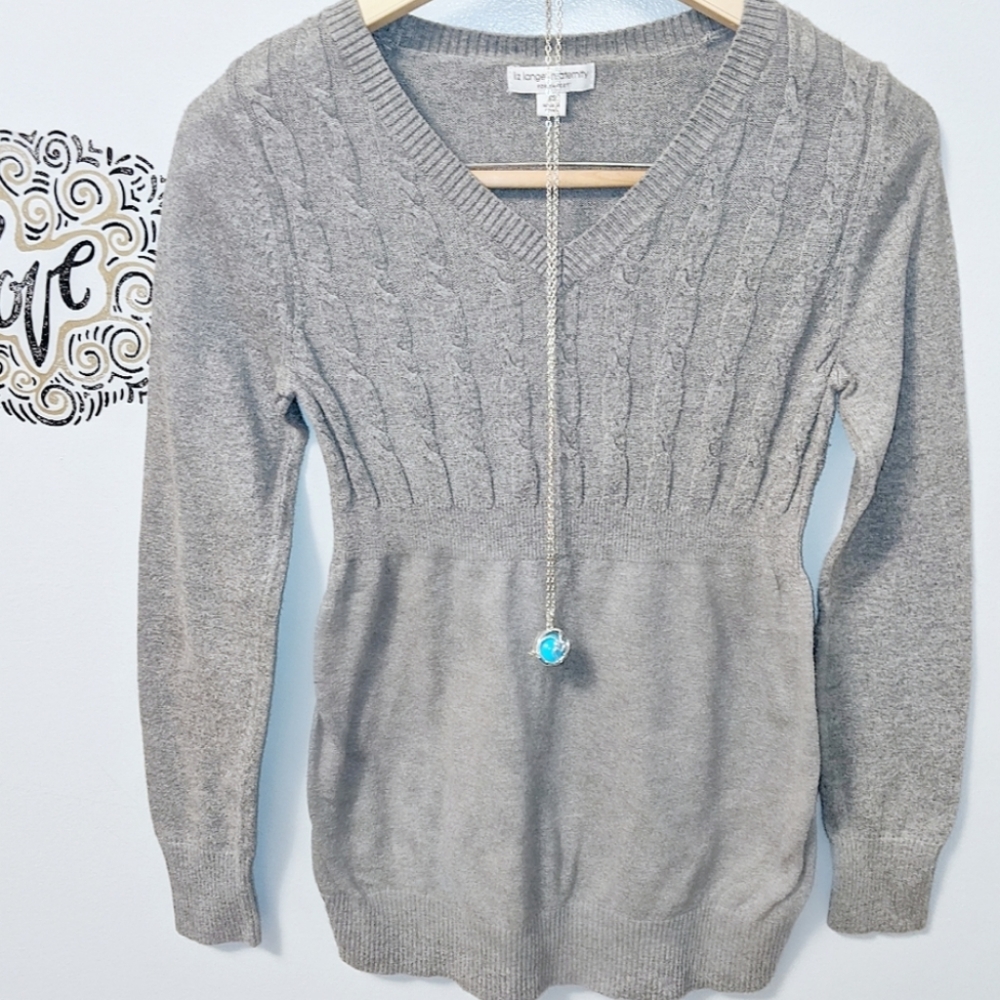 LIZ LANGE: Maternity V-Neck Sweater